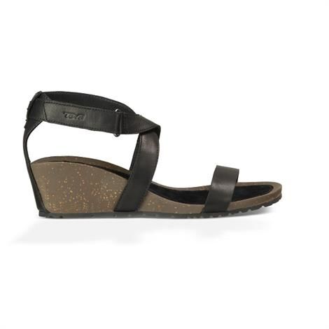 Teva Cabrillo Strap Wedge Sandaler til Dame - Black Stilfuld