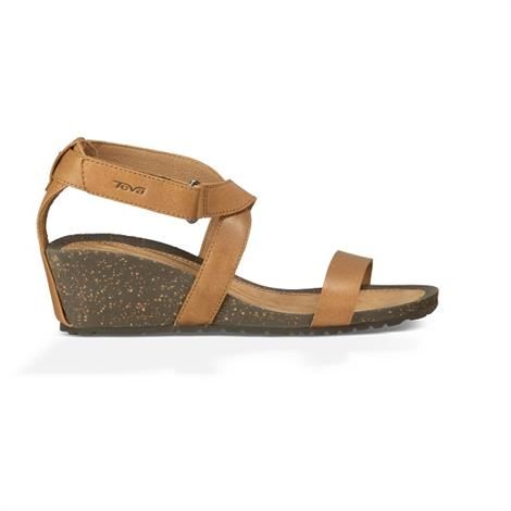 Teva Cabrillo Strap Wedge Sandaler til Dame - Tan