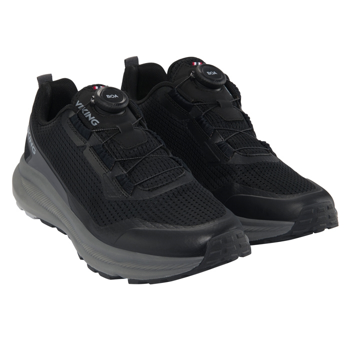 Viking Motion Low Boa Herre   Mænd  Black Charcoal    Vandresko
