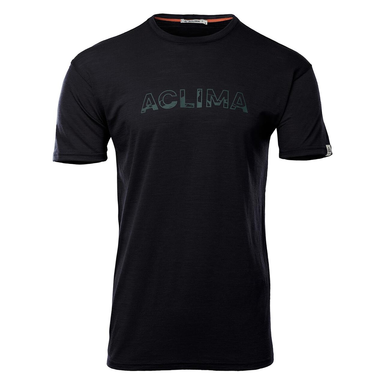 Aclima Lightwool Logo T Shirt M Jet Black Xxl