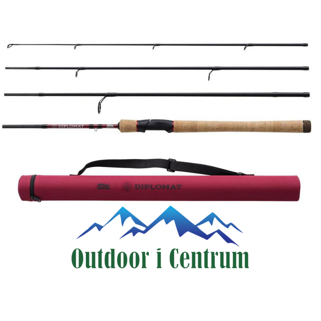 Abu Diplomt V   Spinnestang Incl Transportrør Diplomat V   M  G   Delt