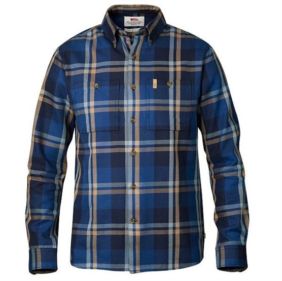 Fj? Llr? Ven Kiruna Heavy Twill Shirt L S Mens Navy