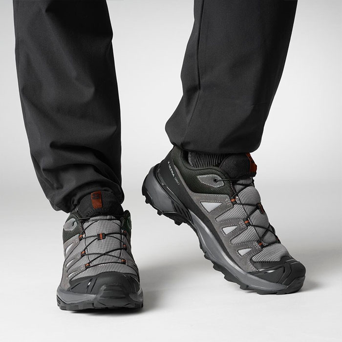 Salomon X Ultra 360 Læder Vandresko - Sharkskin Asphalt