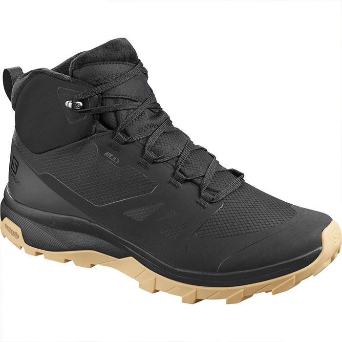 Salomon Outsnap Cs Wp Vinterstøvle  Black Rum    Uk     Vintersko  Vinterstøvler