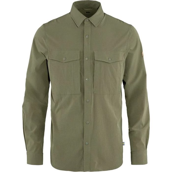 Fj? Llr? Ven Abisko Trekking Shirt Ls Herre   Mænd Light Olive Xl   Skjorter