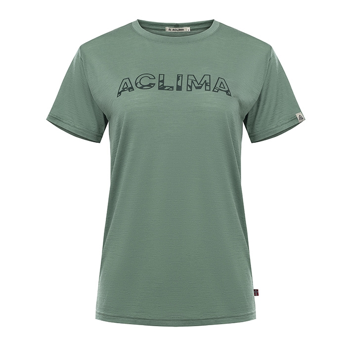 Aclima Lightwool T Shirt Relaxed Fit Kvinder Damer Dark Ivy Xl T Shirts