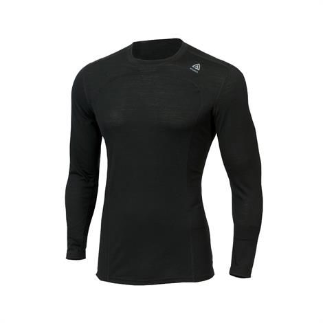 Aclima Lightwool Crew Neck Shirt Man  Jet Black