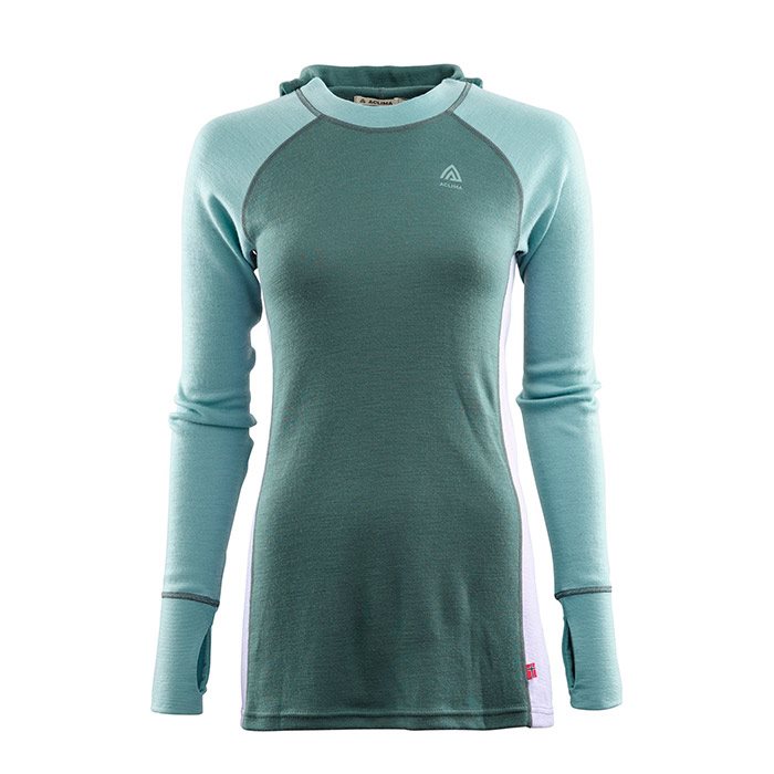 Aclima Warmwool Hood Sweater Kvinder   Damer  N Atlantic Xl   Undertøj