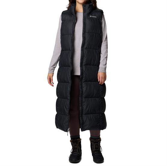 Columbia Puffect Long Vest Womens  Black
