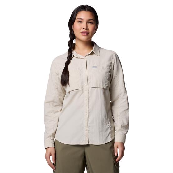 Columbia Womens Skien Valley Long Sleeve Shirt  Dark Stone