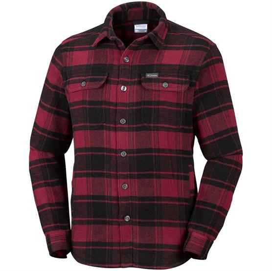 Columbia Windward Iv Shirt Jacket Mens Red Element Plaid