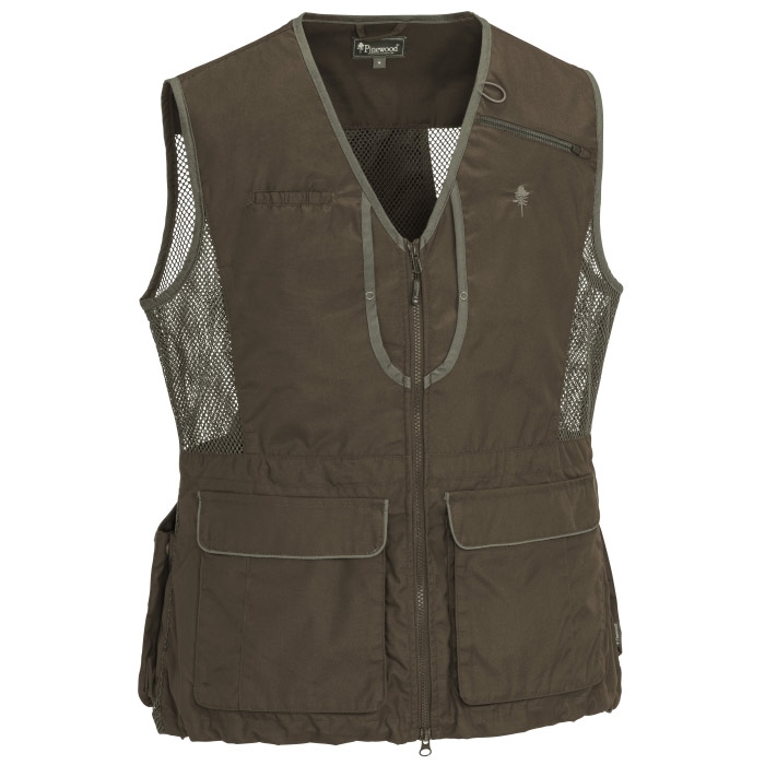 Pinebrun Dogsport   Vest Dame Suede Brun   D Grøn S   Pinewood