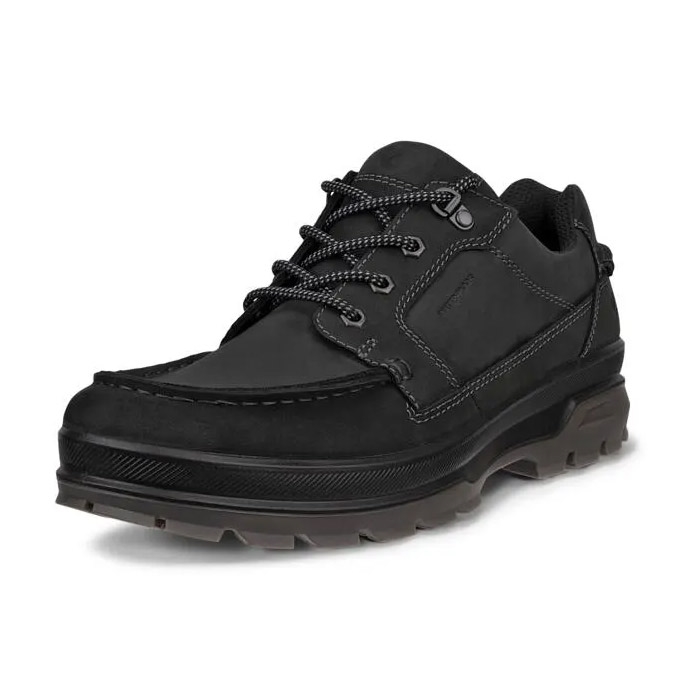 Ecco Rugged Track Lace Up Classic Waterproof  Sort    Vandresko