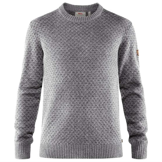 Fjällräven Övik Nordic Sweater til mænd - Grå tilbud!
