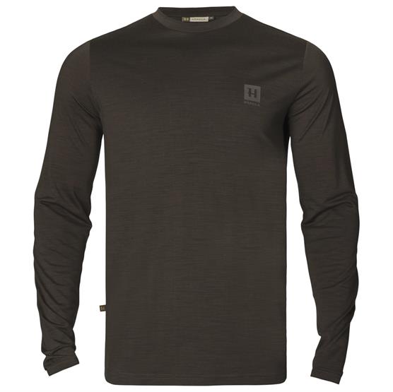 H? Rkila Base All Season L S T Shirt Mens  Shadow Brown