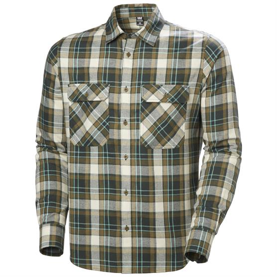 Helly Hansen Herre Lokka Flannel Skjorte - Mørk Jungle Tern