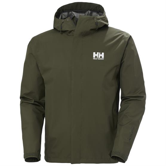 Helly Hansen Seven J Regnjakke til Mænd - Utility Green