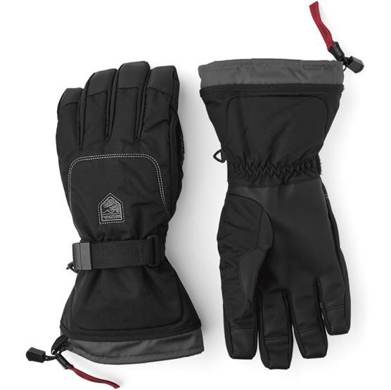 Hestra Gauntlet Sr      Finger  Black   Black