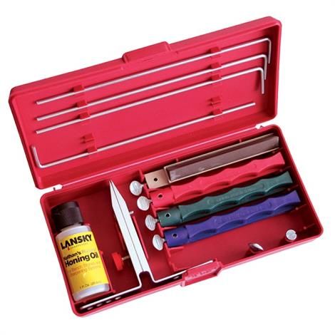 Lansky Knivslibesæt med 4 Sten til Jagt og Kokken