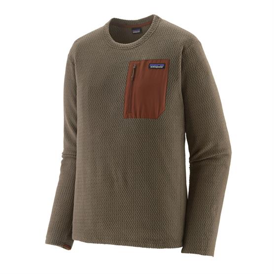 Patagonia R1 Air Crew i Marlow Brown - Fleece til udendørsbrug