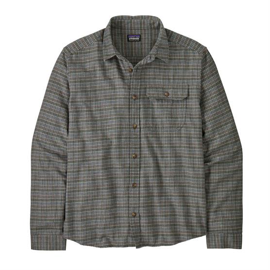 Patagonia Mens L S Lw Fjord Flannel Shirt  Tracks   Thermal Blue