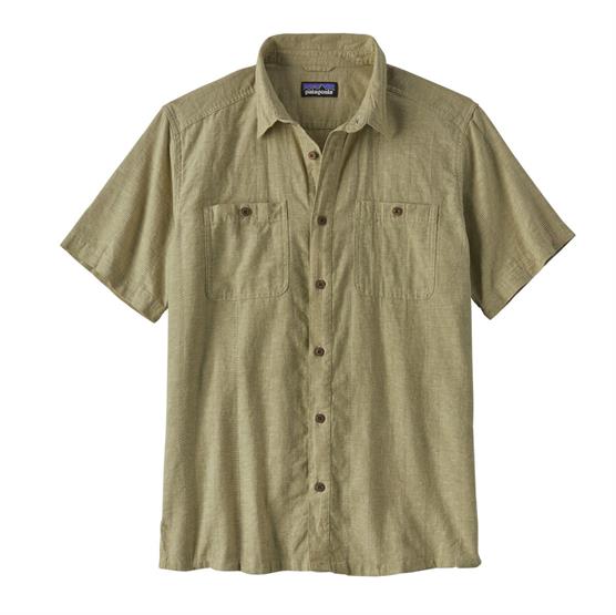 Patagonia Mens Back Step Shirt Swell Dobby Buckhorn Green