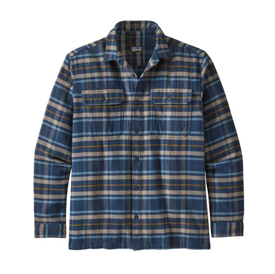 Patagonia Mens L S Fjord Flannel Shirt  Independence   Navy