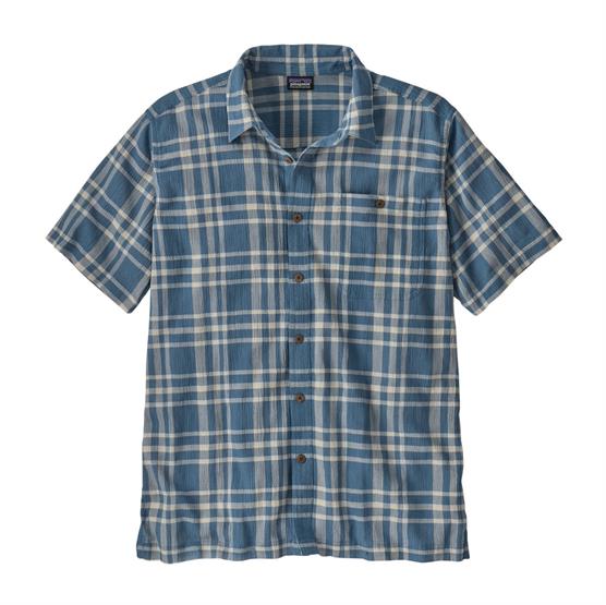 Patagonia Mens A C Shirt  Bloom   Still Blue