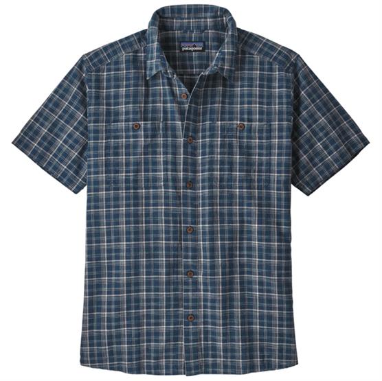 Patagonia Mens Back Step Shirt  Founder   Blue Stone