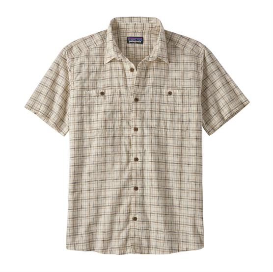 Patagonia Mens Back Step Shirt  Renewal   Birch White