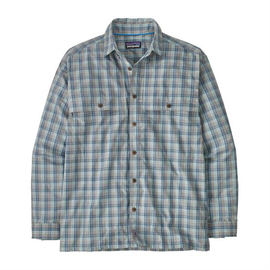 Patagonia Mens L S Island Hopper Shirt  Dipper   Utility Blue