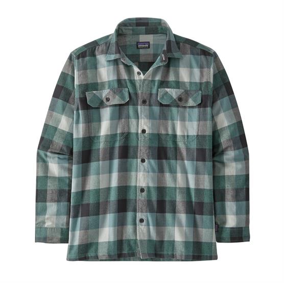Patagonia Mens L S Organic Cotton Mw Fjord Flannel Shirt  Guides   Nouveau Green