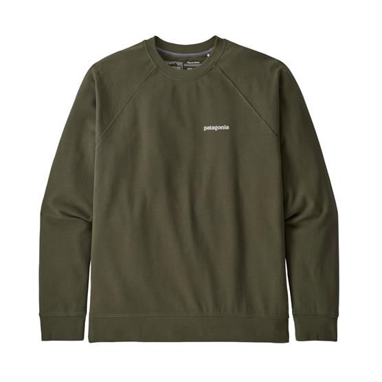 Patagonia Mens P  Logo Organic Crew Sweatshirt  Basin Green