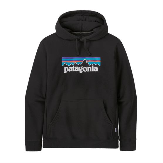 Patagonia P-6 Logo Hættetrøje til Mænd - Sort Udsalg