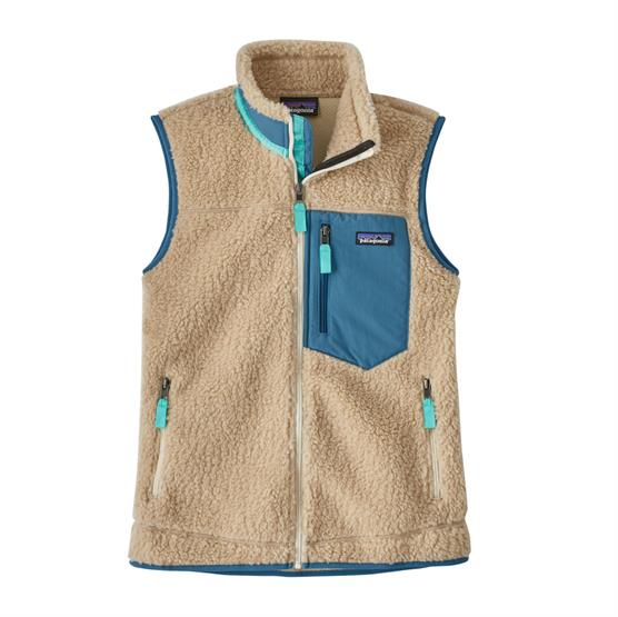 Patagonia Womens Classic Retro X Vest  Dark Natural   Wavy Blue