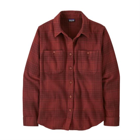 Patagonia Womens Fjord Flannel Shirt Cascade Oxide Red