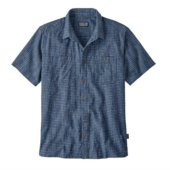 Patagonia Mens Back Step Shirt  Trails   Stone Blue