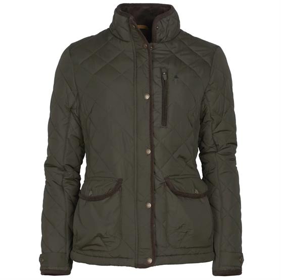 Pinewood Nydala Classic Quiltet Jakke Womens Moss Green