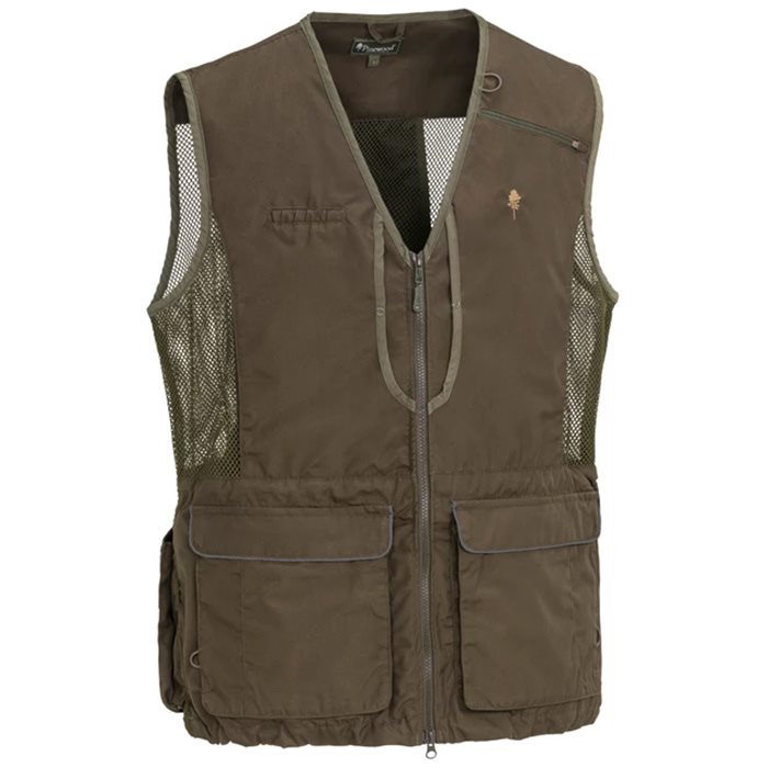 Pinebrun Dogsport   Vest Suede Brun   D Grøn L   Veste