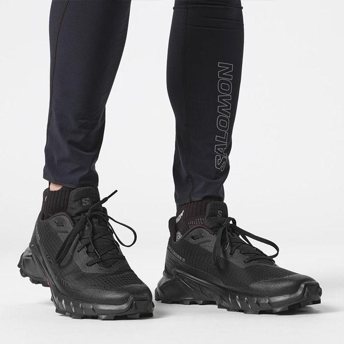 Salomon Alphacross   Herre   Mænd  Black Black Ebony    Uk     Vandresko