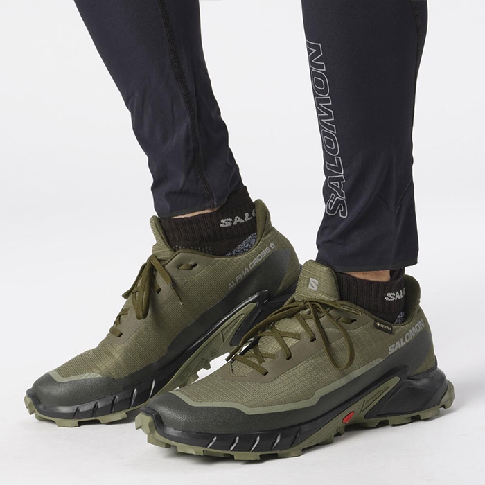 Salomon Alphacross 5 GTX Vandresko til Mænd - Olive Night