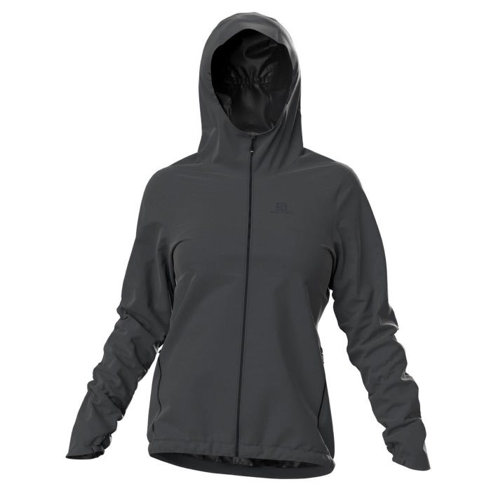 Salomon Essential Wp Regnjakke  Sort L   Regntøj  Poncho