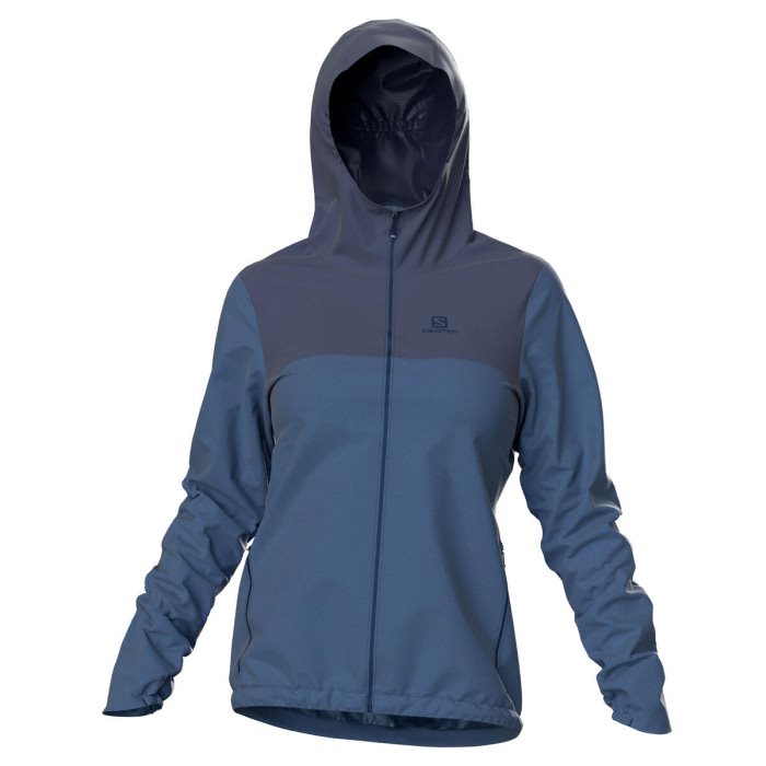 Salomon Essential Wp Regnjakke  Mood Blå L   Regntøj  Poncho