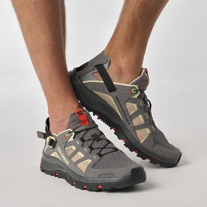 Salomon Techamphibian   Herre   Mænd  Pewter    Uk     Sandaler