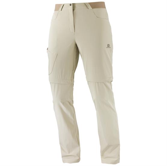 Salomon Wayfarer Zip Off Bukser til Kvinder - Plaza Taupe
