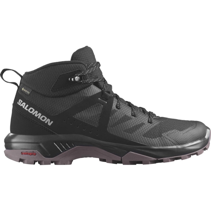 Salomon Exeo Mid Gtx Kvinder   Damer  Black Moonscape      Uk     Vandrestøvler