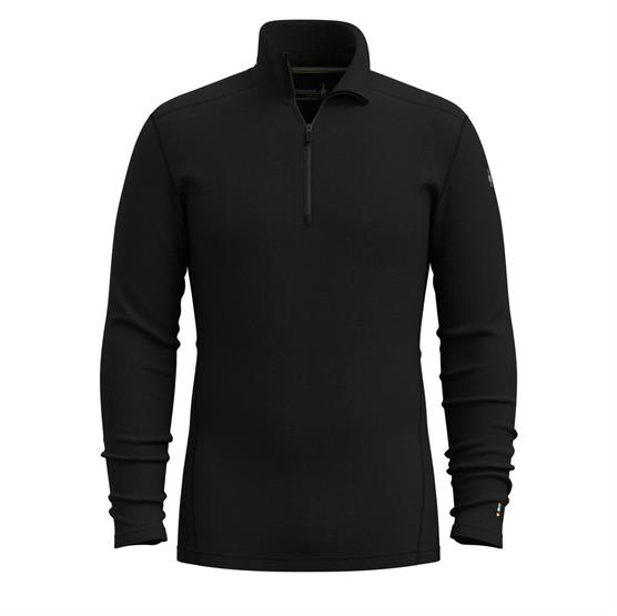 Smartwool Mens Classic Thermal Merino Base Layer   Zip  Black