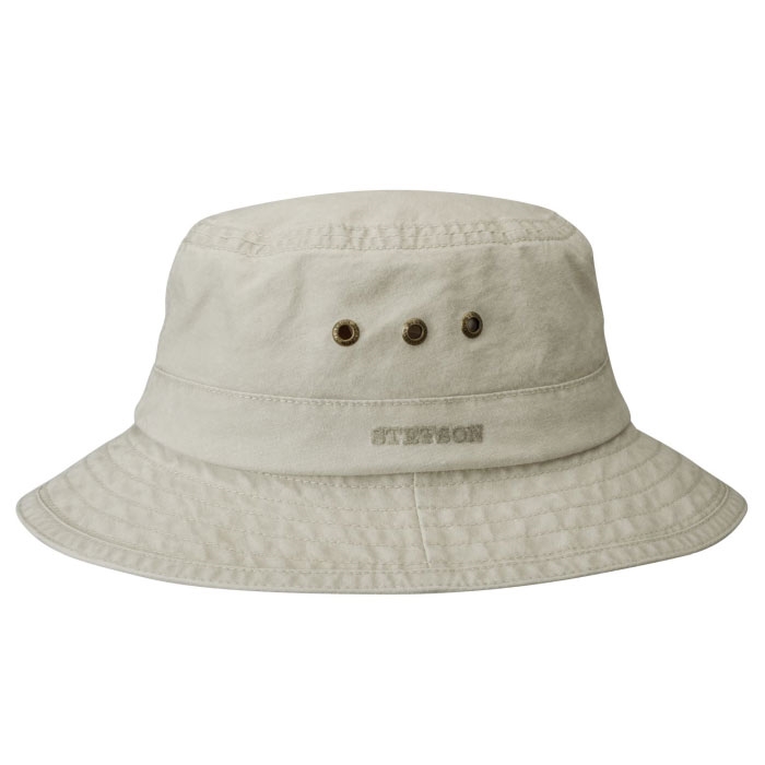 Stetson Bucket Delave Organic Cotton Upf  Sand L   Hat