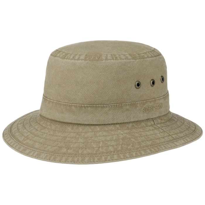 Stetson Bucket Delave Organic Cotton Upf  Khaki L   Hat
