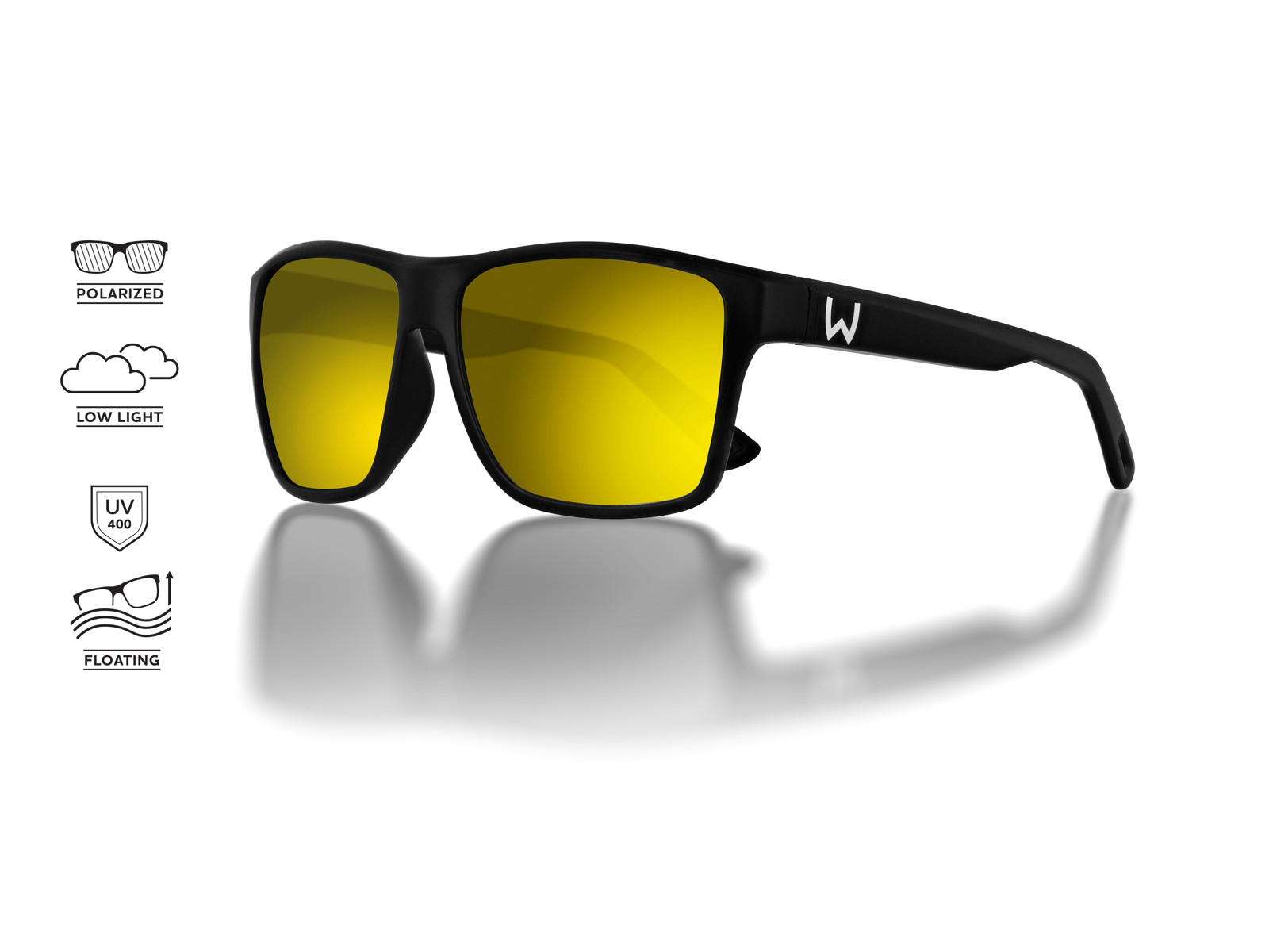 Westin W  Street   F Polarid Solbrille  W  Street   F Matte Black Yellow